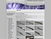 Tablet Screenshot of legendaryknifemakers.com